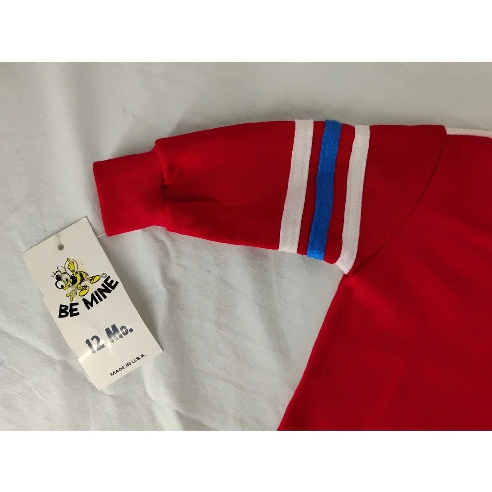 NWT Be Mine Vintage Boys‎ Size 12m Red/White/Blue Sweatshirt